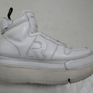 R13 Women's Riot Leather High Top White Leather Size 12 US / 10 UK / 42 EU